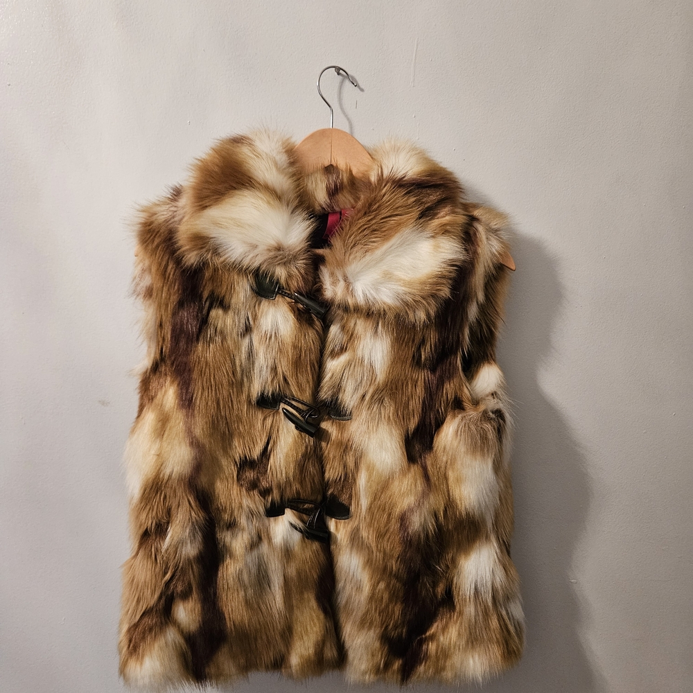 Brown Faux Fur Vest - Picture 3 of 7